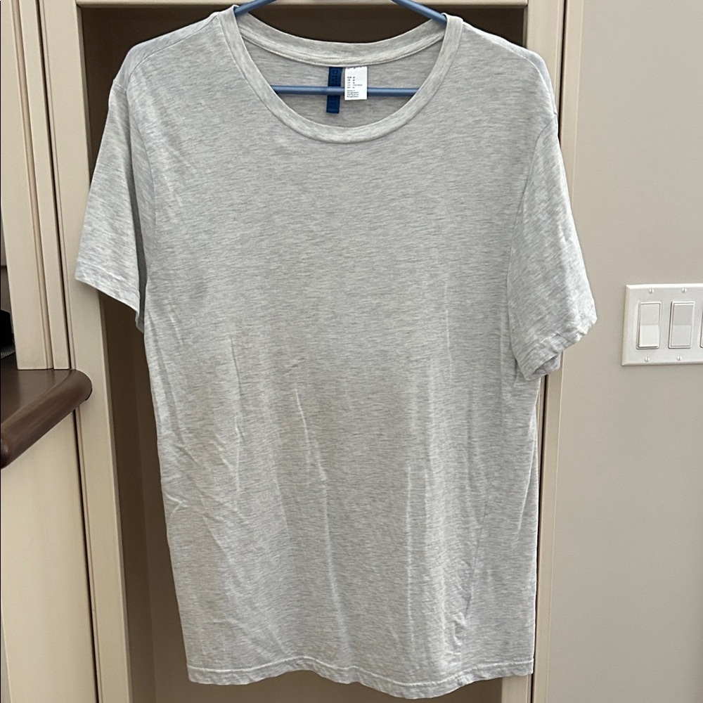 H&M Light Gray Men's Short Sleeve Tee